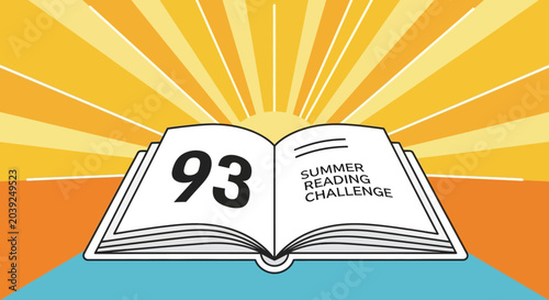 Book with Summer Reading Challenge Number.