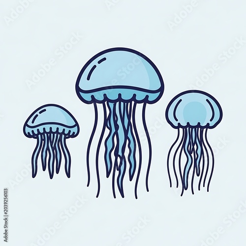 Jellyfish Cartoon.
