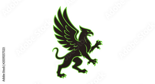 Griffin mythical creature with wings 1.