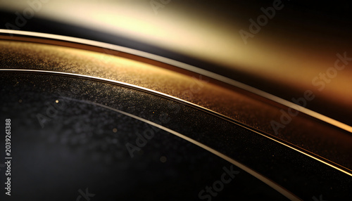 Luxury Dark Gradient Background with Black Gold and Bronze Metallic Glow