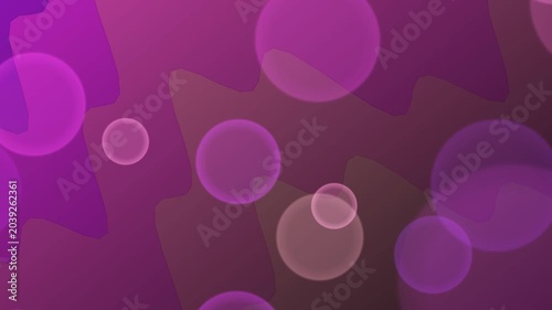 Vibrant Purple Background With Overlapping Circles And Shapes