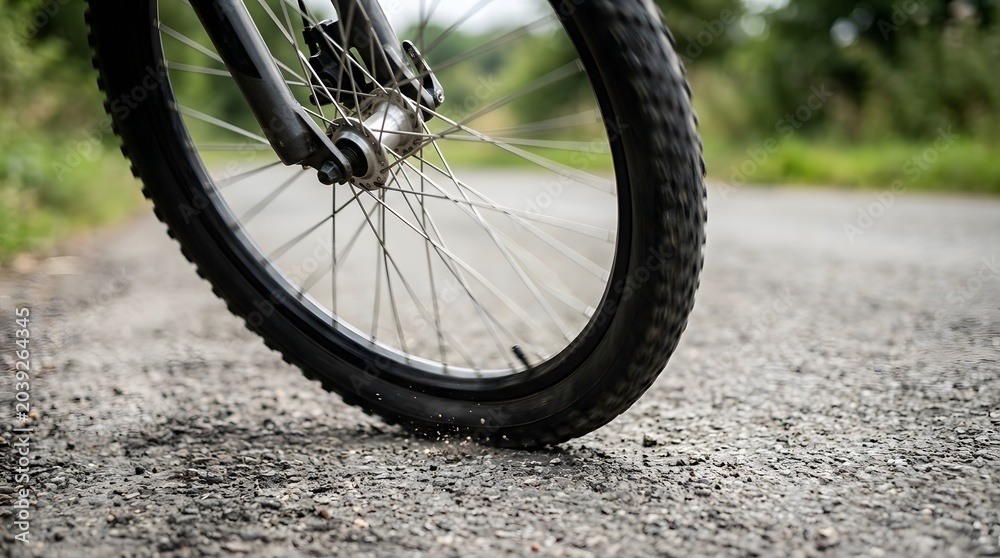 Fototapeta premium Close Up Bicycle Wheel