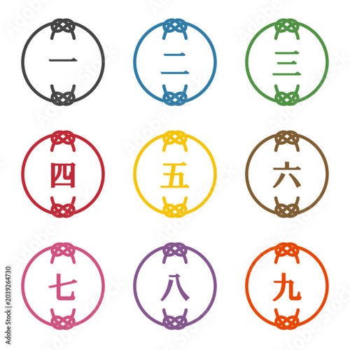 Bild auf Leinwand イラスト素材：ポイント,重要,チェック,注目,注意,数字