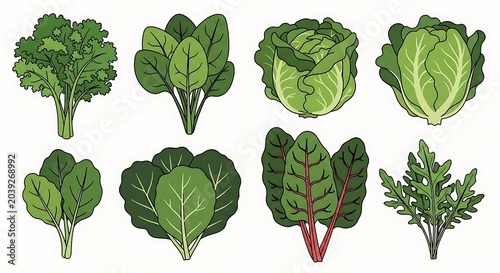 Leafy Greens Set.
