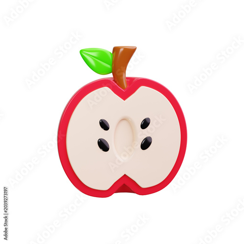 apple 3d render icons