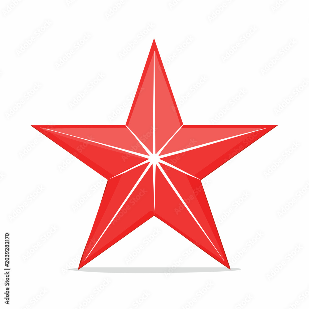 Fototapeta premium Red Star Icon