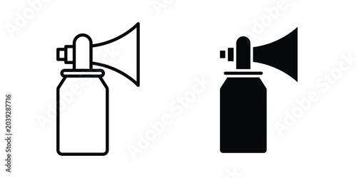 Tablou pe pânză Air horn icon vector. Simple flat symbol. editable strokes