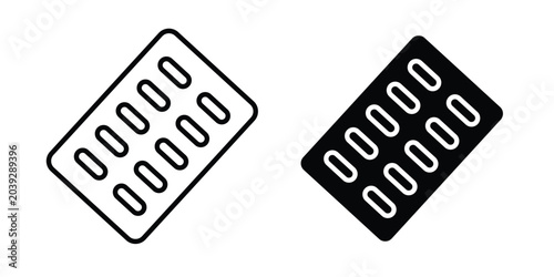 Photos Blister drug vector