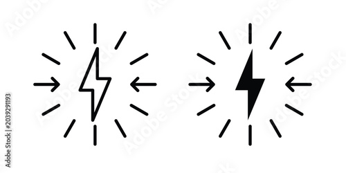 Tableau sur toile Conflict icon vector. Simple flat symbol. editable strokes
