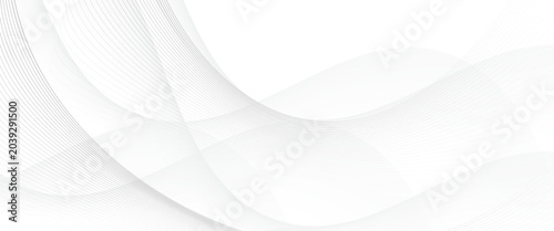 Abstract grey white waves and lines pattern. Vector eps 10