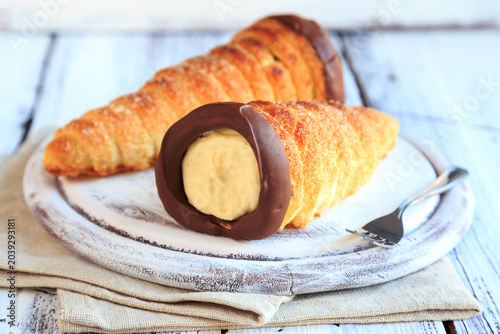 Schillerlocken mit Pudding-Sahnefüllung