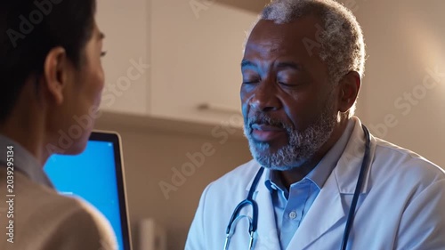 Medical Consultation: Doctor Discussing Results With Patient In A Hospital Setting