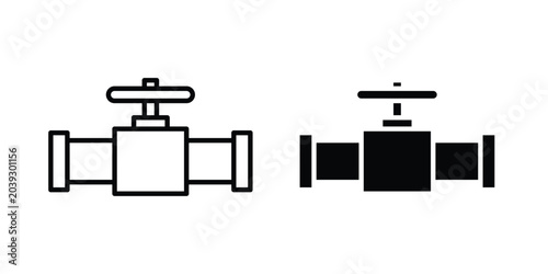 Obraz na płótnie Valve icon vector. Simple flat symbol. editable strokes