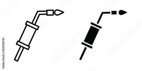 Photos Welding icon vector. Simple flat symbol. editable strokes