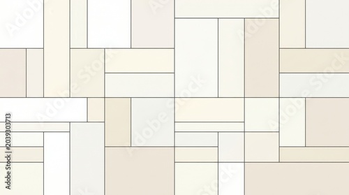 Abstract geometric pattern with black lines and beige rectangles abstract geometric rectangles