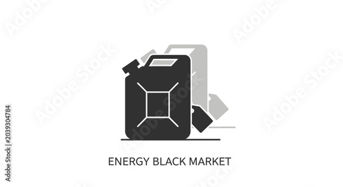 Photos Black oil canister and funnel.