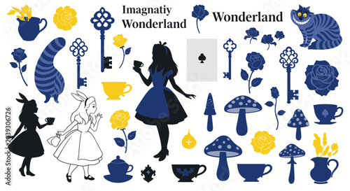 Foto Alice in Wonderland Fantasy Characters.