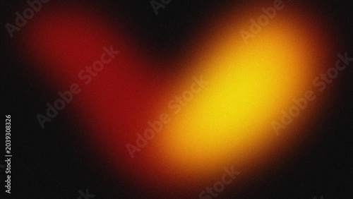Schilderij op canvas Abstract grain texture background with warm orange and red gradient