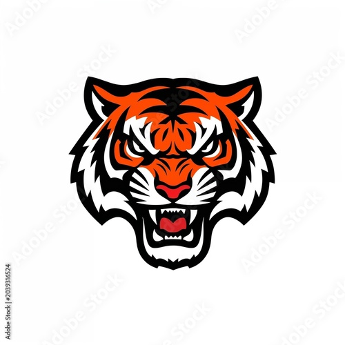 tiger head vector