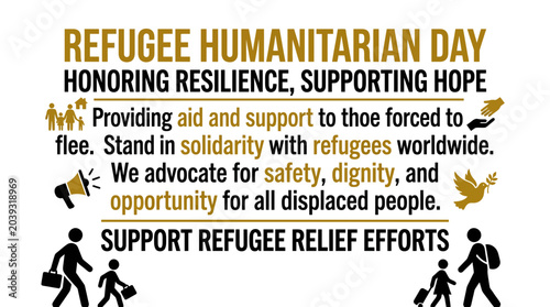 Photos Refugee Humanitarian Day: Honoring Resilience, Supporting Hope, Advocating Digni