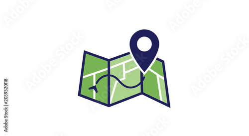 Photos Navigation Map Pin Location Icon.