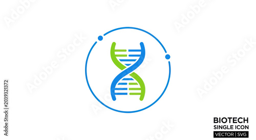 Photography Biotech DNA Helix Icon - Genetic Engineering, Science, Medicine, Research