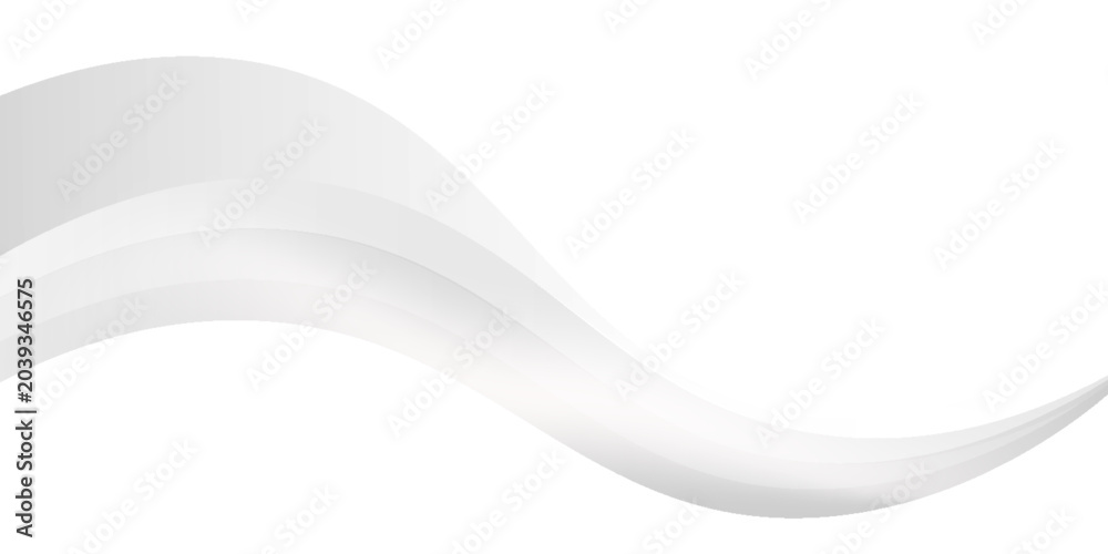 Obraz premium Vector gray line background curve element with white space for text and message design, overlapping layers, vector, modern abstract design vector. eps 10