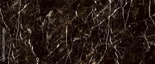 Φωτογραφία Black Marquina Texture Marble Slabs