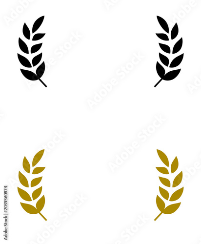 laurel wreath element for award