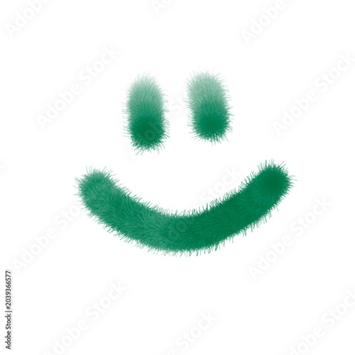 Green Smile Face Icon