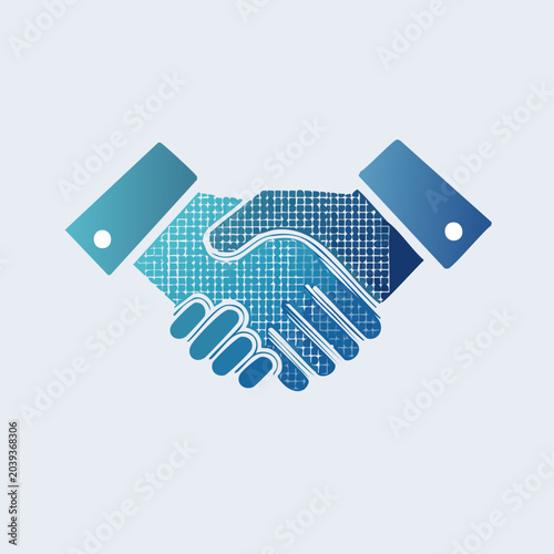 Handshake Icon Illustrating Business Agreement and Partnership.