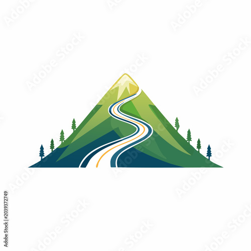 Mountain Road Adventure - A Scenic Journey Through Natures Beauty.