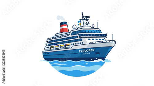 Tableau sur toile Cruise Ship Explorer