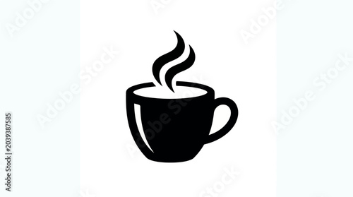 Foto Minimalist design for a comforting hot beverage, perfect for an invigorating mor