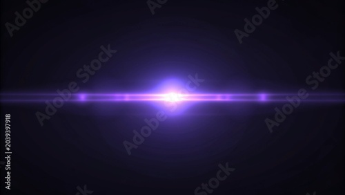 Fotografía Neon purple lens flare with glowing energy core, luminous violet light burst, so