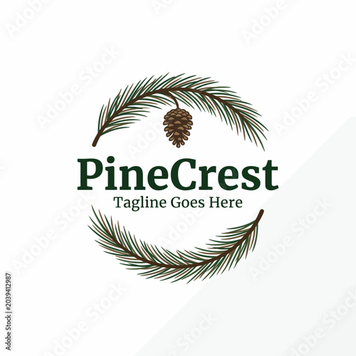 Foto A rustic and professional logo design suitable for outdoor, wood, and nature brands seeking an organic and sustainable look