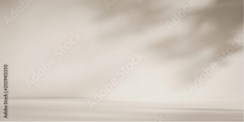 Foto Empty white wall and floor with soft light and smooth metallic gray metallic tex