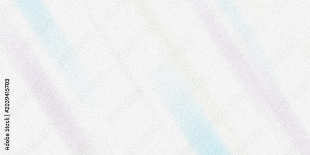 Fototapeta premium Soft pastel diagonal light streaks on clean white background with subtle rainbow refraction for ethereal minimalist graphic design.