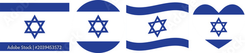 Israel flag illustrator country flags symbol National Collection International  Set