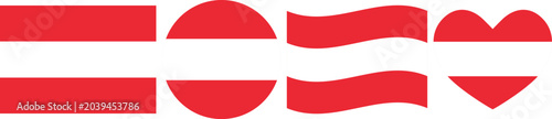 Austria flag illustrator country flags symbol National Collection International  Set
