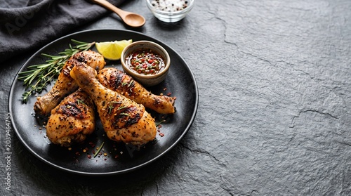 grilled chicken wings on a plate
