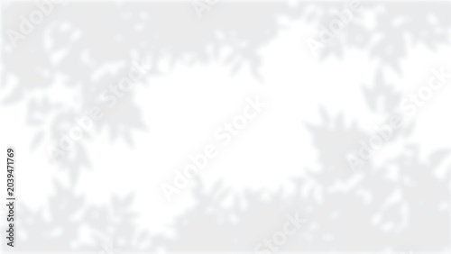 Принти на полотні Abstract tree leaf shadow overlay on transparent background