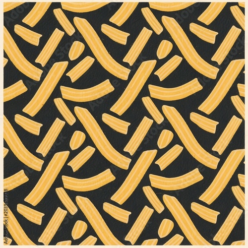 4k high quality Ai generative HD photo realistic background wallpaper food set seamless pattern fabric food pasta symmetrical symmetric Italian macaroni makaroni elbow long vector photography