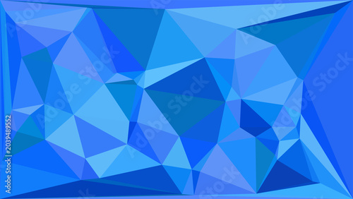 Cool blue abstract geometric background with sharp triangular facets for modern graphic projects.