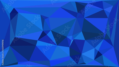 Abstract geometric background with blue triangles pattern for modern graphic design and digital art.