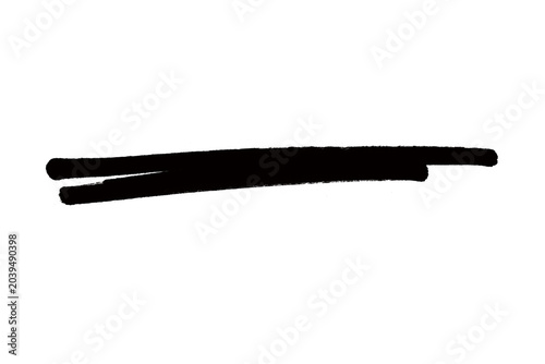 Tableau sur toile Bold black marker stroke highlights importance and draws attention to text or a