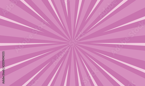 Abstract Violet Sunburst Background with Zoom Speed Lines. Retro Radial Stripe Comic Backdrop Vector Seamless Wallpaper with Starburst Exploding Rays 