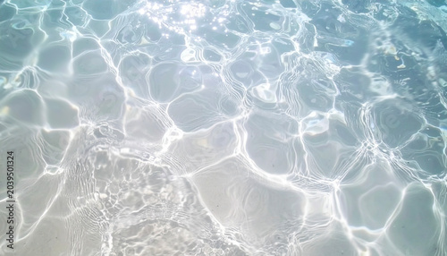水 波紋　透き通った 水面 波 青 テクスチャ 背景 Generative AI