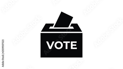 Foto voting ballot box silhouette vote election democracy politics government choice