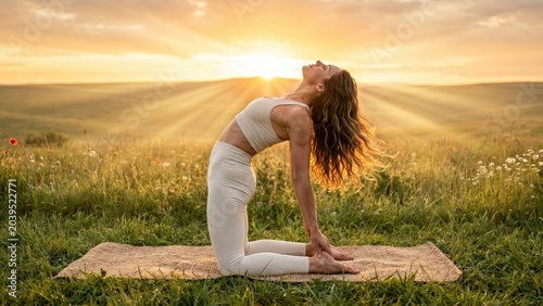 Ustrasana Backbend Yoga Practice for Flexibility and Wellness